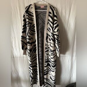 Show Me Your MuMu Zebra Pattern Cardigan